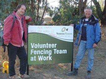 Volunteers at work