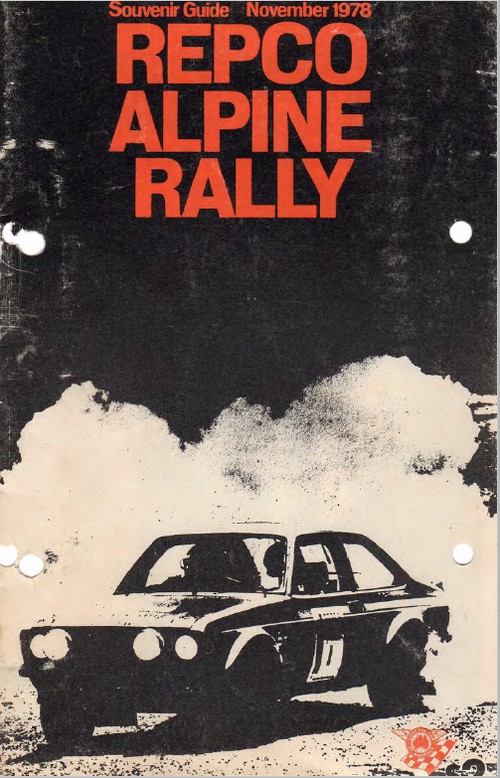 Cover 1978 Alpine entry list
