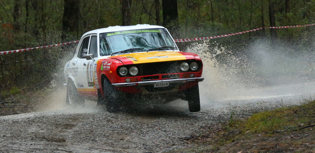 Nathan Quinn and Ray WInwood Smith, winners of the 2019 Alpine Rally of East Gippsland
